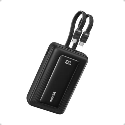 Anker Zolo 20000mAh 45W Power Bank with Dual Built-in Type-C Cable