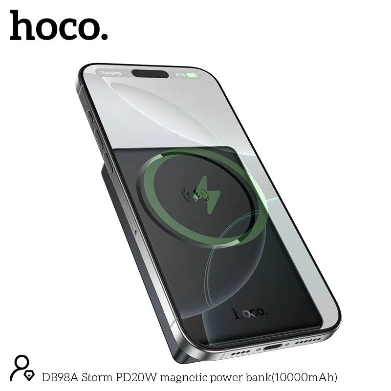 Hoco DB98A Storm PD 20W 10000mAh Slim Magnatic Power Bank